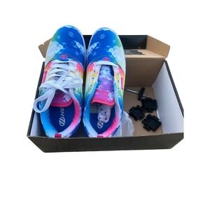 Heelys Pro 20 Prints Rainbow Cloud Wheeled Shoes Youth Size 8‎